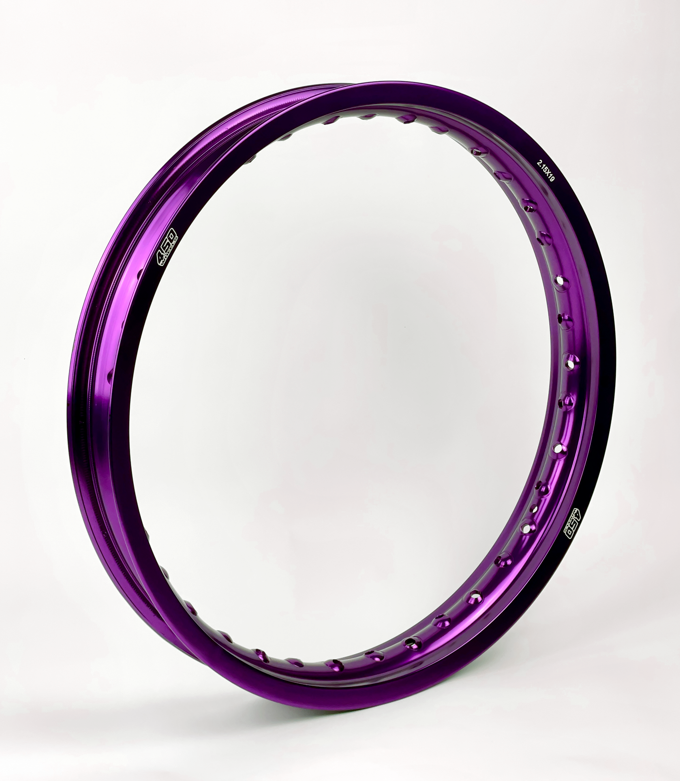 Cerclage arrière violet 36t 4.50 WHEELS 19"